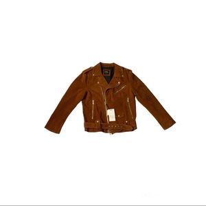 Zara Mens Suede Biker Jacket - Sz. Large